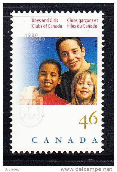 Canada MNH Scott #1857 46c Boys And Girls Clubs Of Canada 100 Years - Unused Stamps