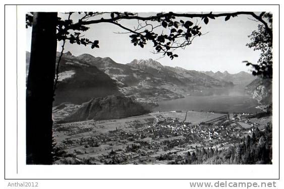 Gesamtansichgt Walenstadt SG Schweiz Suisse Switzerland Sw Um 1950 - Walenstadt