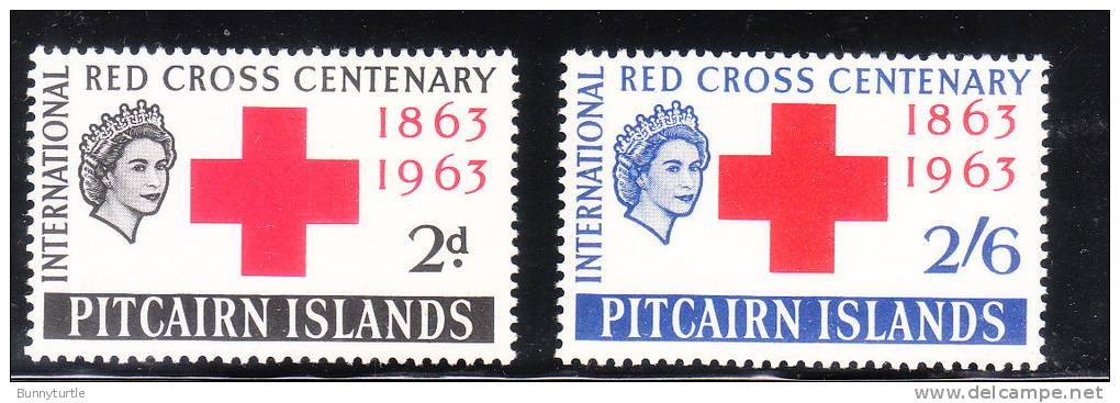 Pitcairn Islands 1963 Red Cross Centenary Issue Omnibus MLH - Pitcairn Islands