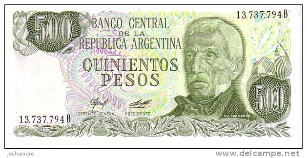 ARGENTINE  500 Pesos  Non Daté (1977-1982)   Pick 303a     ***** BILLET  NEUF ***** - Argentinien