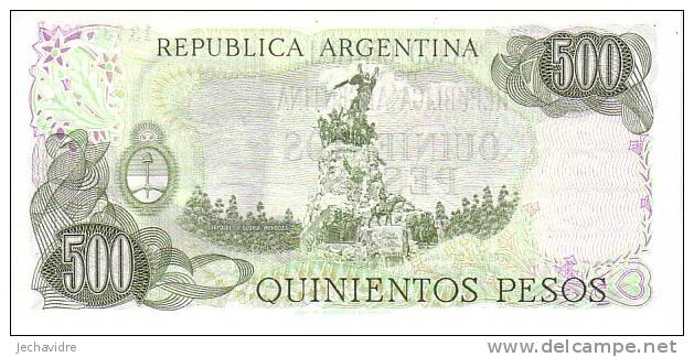 ARGENTINE  500 Pesos  Non Daté (1977-1982)   Pick 303a     ***** BILLET  NEUF ***** - Argentina