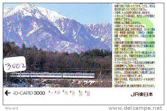 Carte Prépayée  Japon * TRAIN * IO CARD  (3002) Japan Prepaid Card * ZUG * Karte * TREIN *  JR * - Trains
