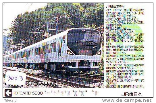 Carte Prépayée  Japon * TRAIN * IO CARD  (3003) Japan Prepaid Card * ZUG * Karte * TREIN *  JR * - Trains