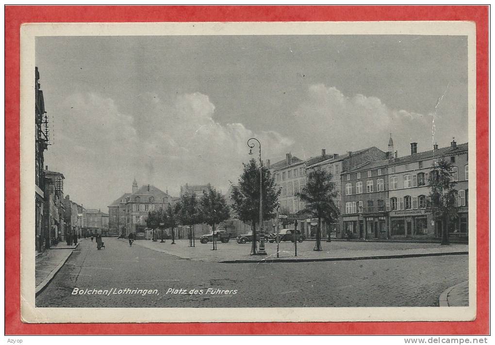 57 - BOLCHEN - BOULAY - Platz Des Führers - Guerre 39/45 - 2 Scans - Boulay Moselle