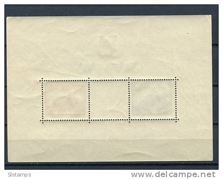 Czechoslovakia  1938 3 Souvenir Sheets  Mi Block 3-5 MLH - Unused Stamps