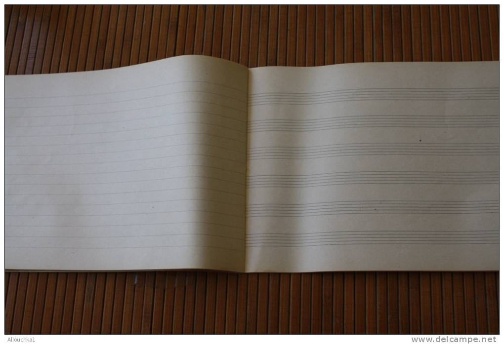 MUSIQUE 2 Cahiers de musique (1 vierge)solfège : gamme de notes musicales exercices de préparation cahier écolier
