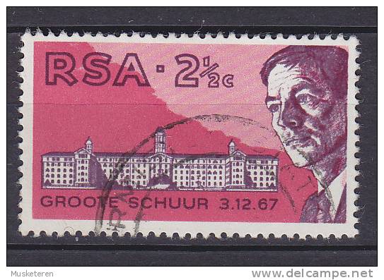 South Africa 1969 Mi. 382     2½ C Groote Schuur-Krankenhaus In Kapstadt, Prof. Ch. Barnard - Oblitérés