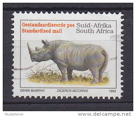 South Africa 1993 Mi. 896 I A       - Spitzmaulnashorn Rhinoceros Rhino - Used Stamps