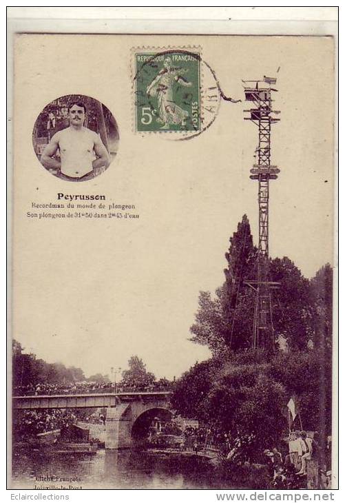 Joinville Le Pont  Sport Plongeon  Peyrusson Recordman Du Mond - Joinville Le Pont