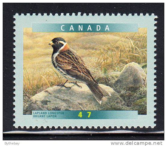 Canada MNH Scott #1889 47c Lapland Longspur - Birds Of Canada - Ongebruikt