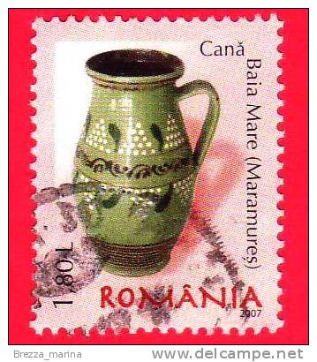 ROMANIA - USATO - 2007 - Ceramica - Brocca - 1.80 L - Oblitérés