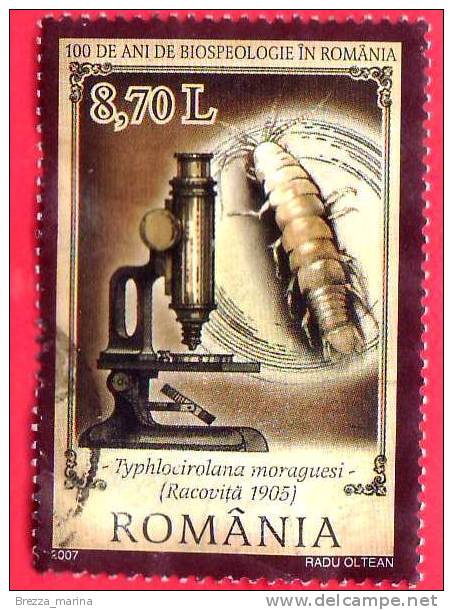 ROMANIA - USATO - 2007 - 100 Anni Di Biospeologia In Romania - 8.70 L - Oblitérés