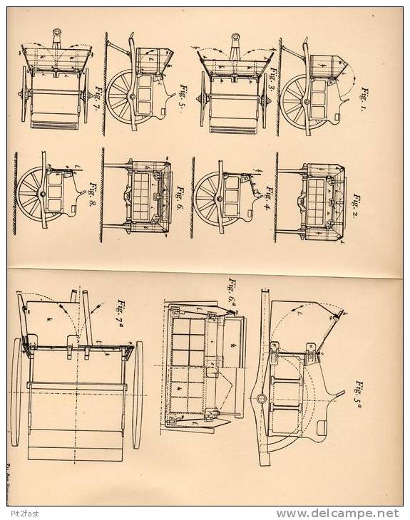 Original Patentschrift - H. Zinck In Mühlberg I. Th., 1904 , Munitionsfahrzeug Mit Panzerschutz , Panzer , Artillerie !! - Véhicules