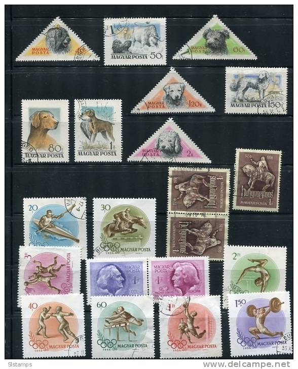 Hungary 1956 Mi 1460-7,1470,1472-81 Used Cv 16 Euro - Used Stamps