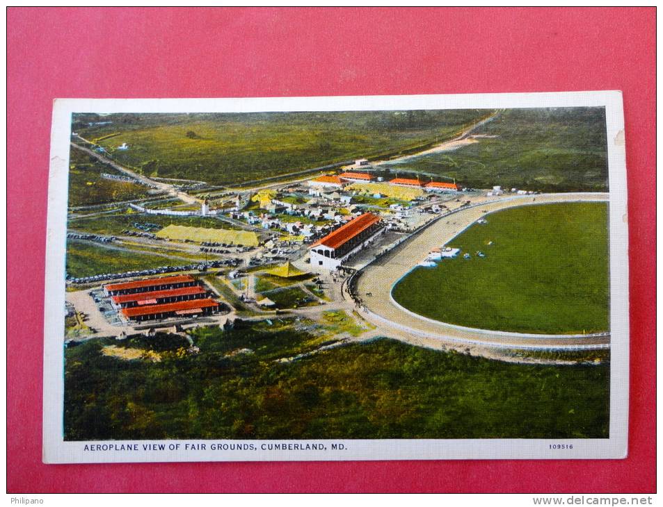 Cumberland MD  Aeroplane View Fair Grounds  Vintage Wb== = = =  =- Ref 609 - Other & Unclassified