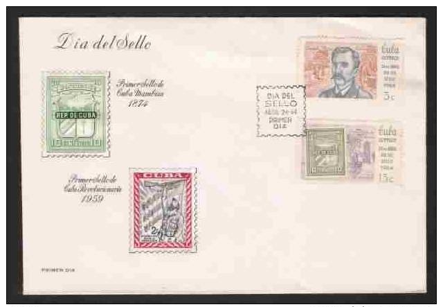 CUBA/KUBA 1964   FDC DIA DEL SELLO - Autres & Non Classés