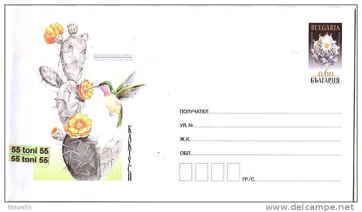 Bulgaria / Bulgarie 2009  Cactusses - ( Colibris)  Postal Stationery (mint ) - Segler & Kolibris