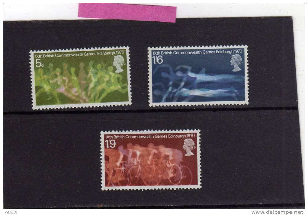 GREAT BRITAIN - GRAN BRETAGNA 1970 COMMONWEALTH GAMES IN EDINBURGH - GIOCHI A EDIMBURGO MNH - Unused Stamps
