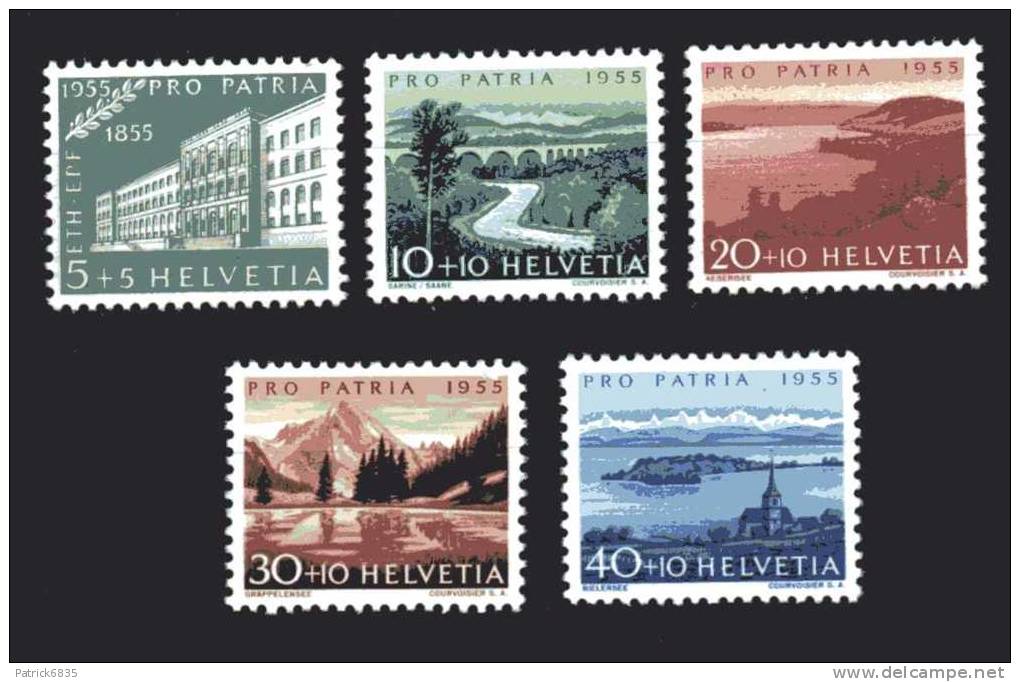 Svizzera ** - 1955 - Pro Patria. Vedute Diverse.   Vedi Descrizione - Nuovi