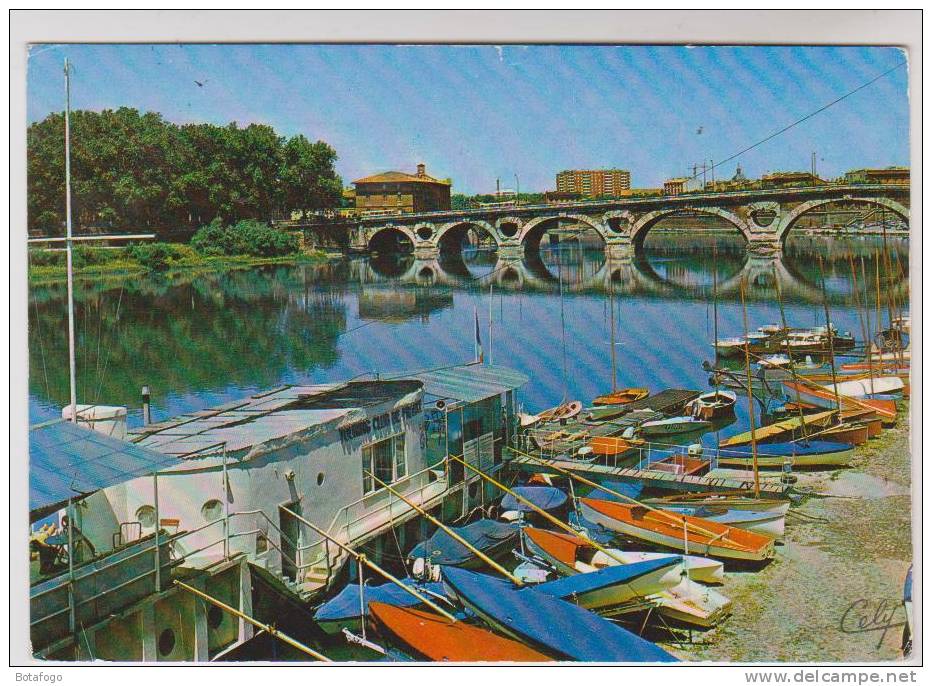 CPM DPT 31 TOULOUSE, LES BORDS DE LA GARONNE EN AMONT DU PONT NEUF En 1969 !! - Toulouse