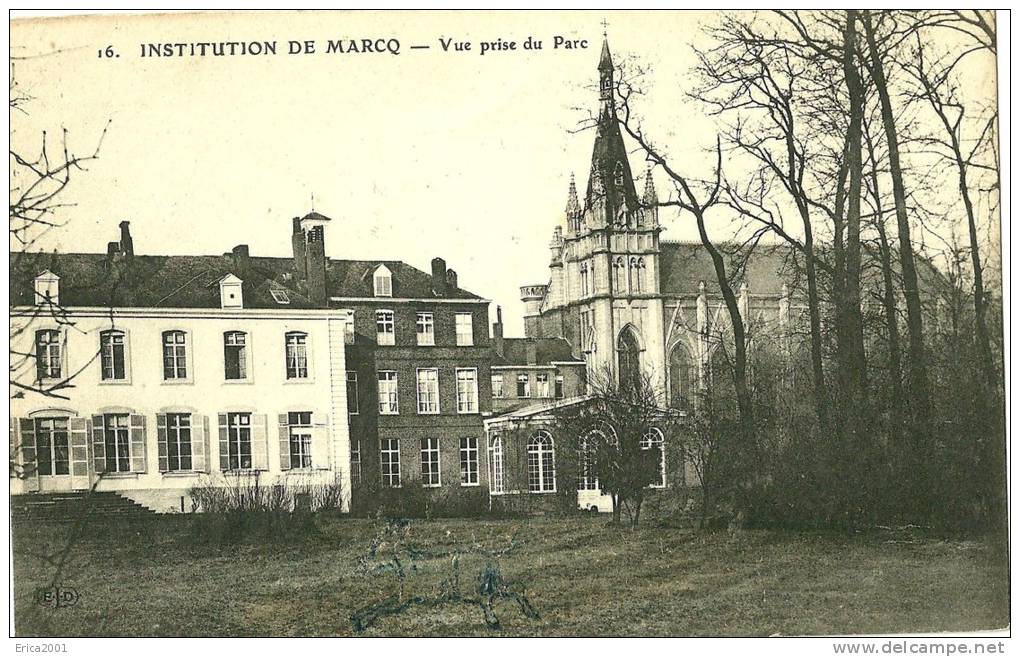 Marcq En Baroeul . Institution De Marcq. Vue Prise Du Parc. - Marcq En Baroeul