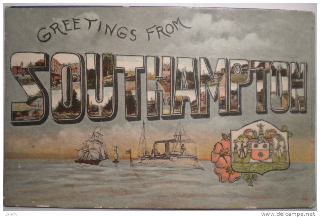 England : Greetings From Southampton - Multivues 1924 - Southampton