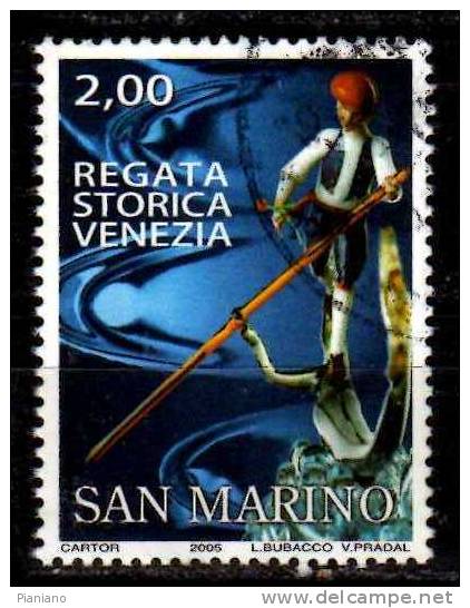 PIA - SAN  MARINO - 2005 :  Regata Storica Di Venezia - (SAS  2068) - Usati