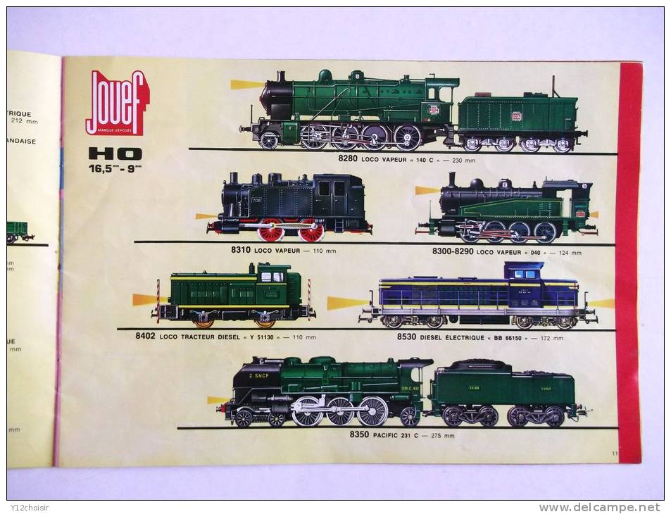 CATALOGUE JOUEF HO 1969 - 70   16,5 Mm 9 Mm TELECOMMANDE ELECTRONIQUE - France