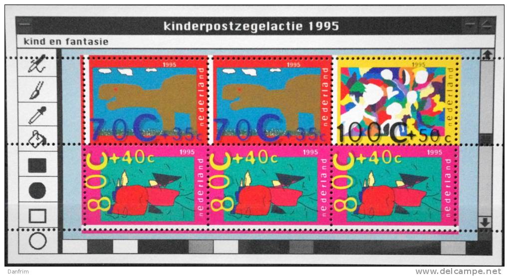 Netherlands 1995   MiNr 1558,1559,1560  BLOCK 45   ( Lot  1323  ) MNH (**) - Nuovi