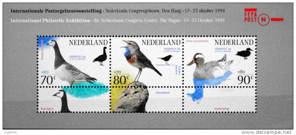 Netherlands 1994   MiNr 1501c-1503c  BLOCK 41   ( Lot  1326  ) MNH (**) - Unused Stamps