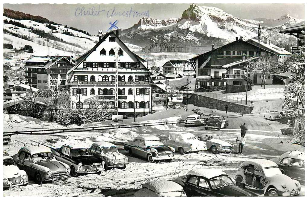 741859 MEGEVE ROUTE DE ROCHEBRUNE ET LES AIGUILLES DE WARENS  2488 M - Megève