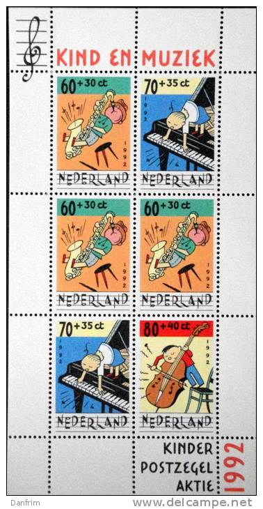 Netherlands   1992   MiNr .1451-1453 BLOCK 37  ( Lot  1322  ) MNH (**) - Nuevos