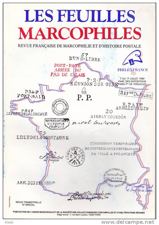 FEUILLES MARCOPHILES Supplément Spécial - Pilexfrance 89 - Mostre Filateliche