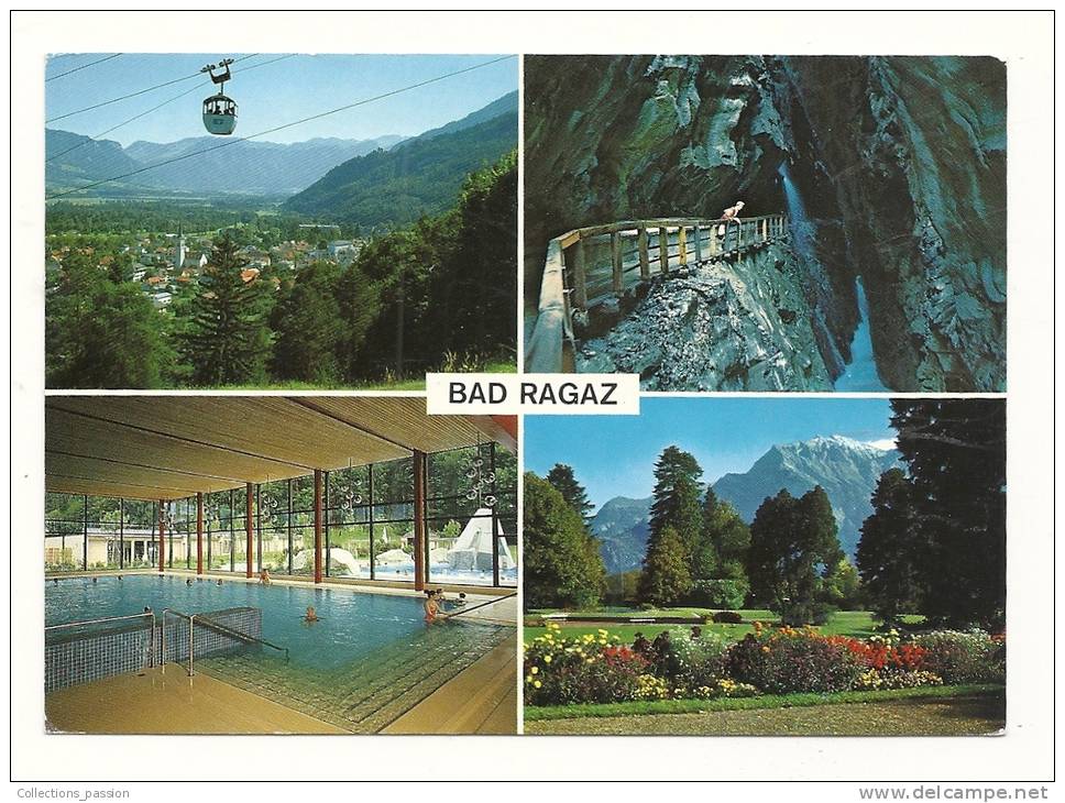 Cp, Suisse, Bad Ragaz, Multi-Vues, Voyagée 1996 - Bad Ragaz