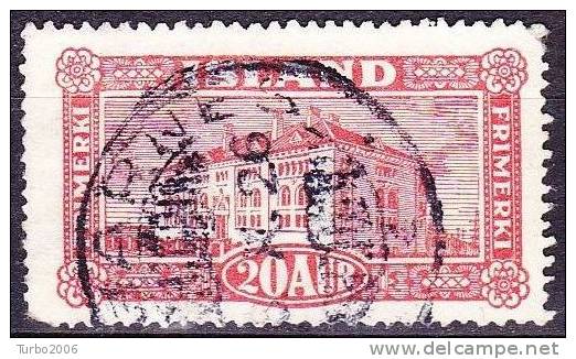 Königreich 1925 Reykjavik  National Museum 20 Aur Rot Mi. 116 - Used Stamps