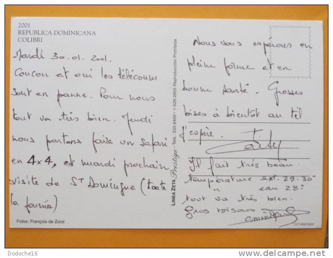 REPUBLICA DOMINICANA - Colibri - Multivues - Repubblica Dominicana