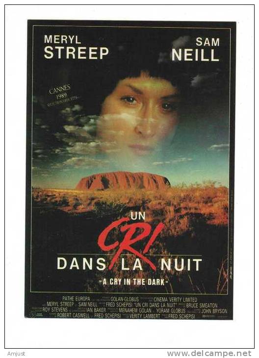 Cinema / Film / Affiche Sur Carte Postale /  Un Ri Dans La Nuit - Affiches Sur Carte