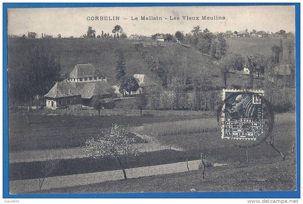 CPA Peu Courante - ISERE - CORBELIN - LE MALLEIN - LES VIEUX MOULINS - P. Debauge - Corbelin