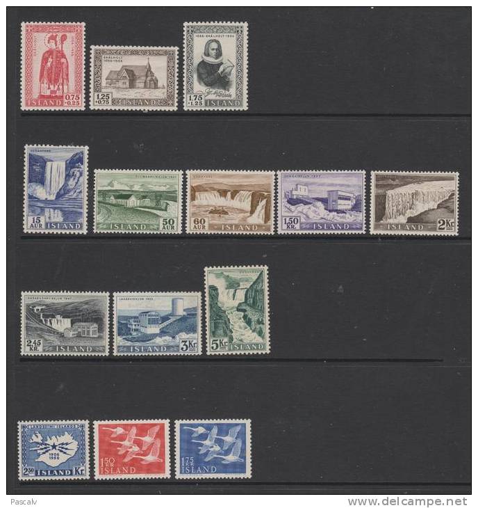 Année 1956 * Complète Neuve Avec Charnière 14 Valeurs - Unused Stamps