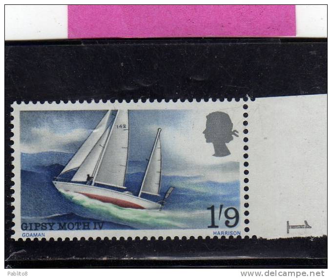 GREAT BRITAIN - GRAN BRETAGNA 1967 IN HONOR SIR FRANCIS CHICHESTER - IN ONORE DEL CIRCONAVIGATORE SOLITARIO MNH - Unused Stamps