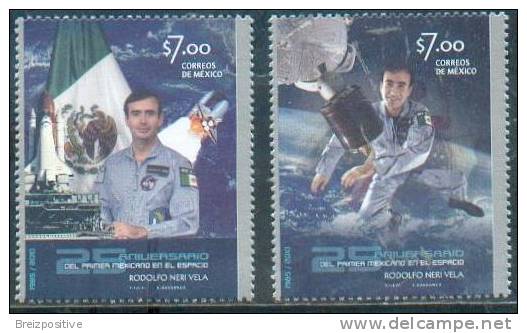 Mexique Mexico 2010 - Rodolfo Neri Vela, Premier Mexicain Dans L´Espace (1985) / 1st Mexican In Space - MNH - Amérique Du Sud