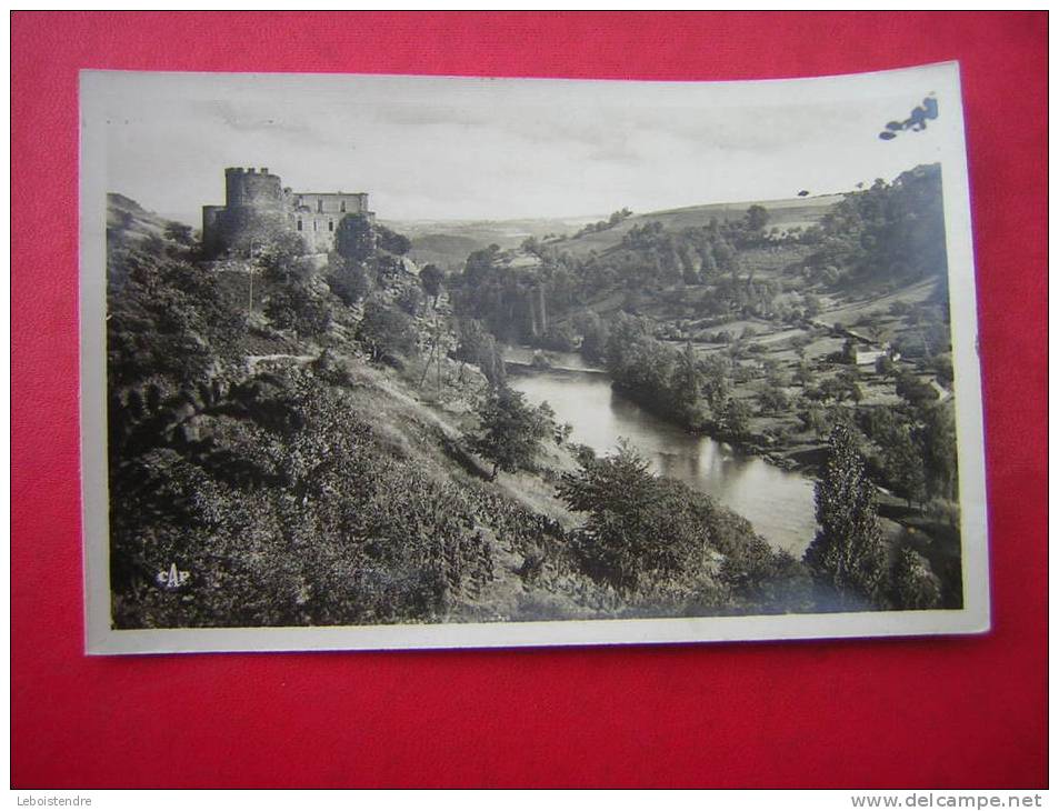 CPSM PHOTO 63 VIADUC DES FADES VALLEE DE LA SIOULE LE CHATEAU FEODAL DE CHOUVIGNY NON VOYAGEE ( TAMPON HOTEL DU VIADUC ) - Autres & Non Classés