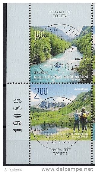 2012 Bosnien-Herz. Republika Srbska Mi. 563-4 DO   Used  Europa  " Besuche " - 2012