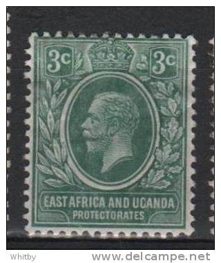 East Africa And Uganda 1912 3c King George V Issue #41 - Protettorati De Africa Orientale E Uganda