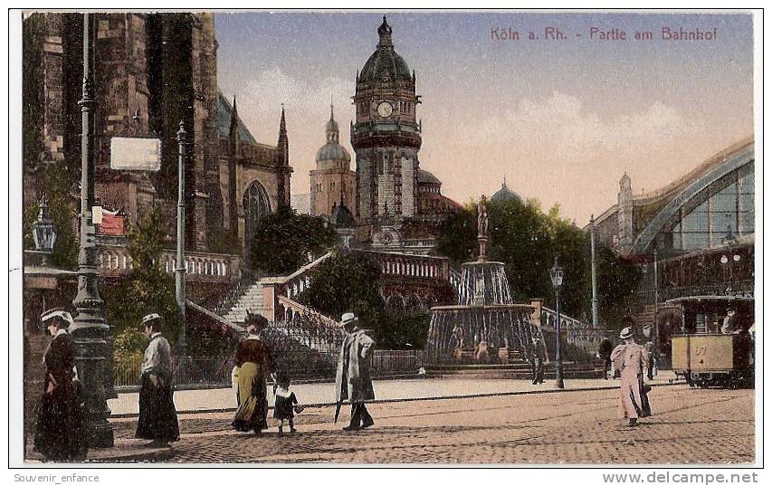 CPA Koln A Rhein Partie Am Bahnhof  Rhenanie Du Nord Westphalie Allemagne Deutschland - Köln