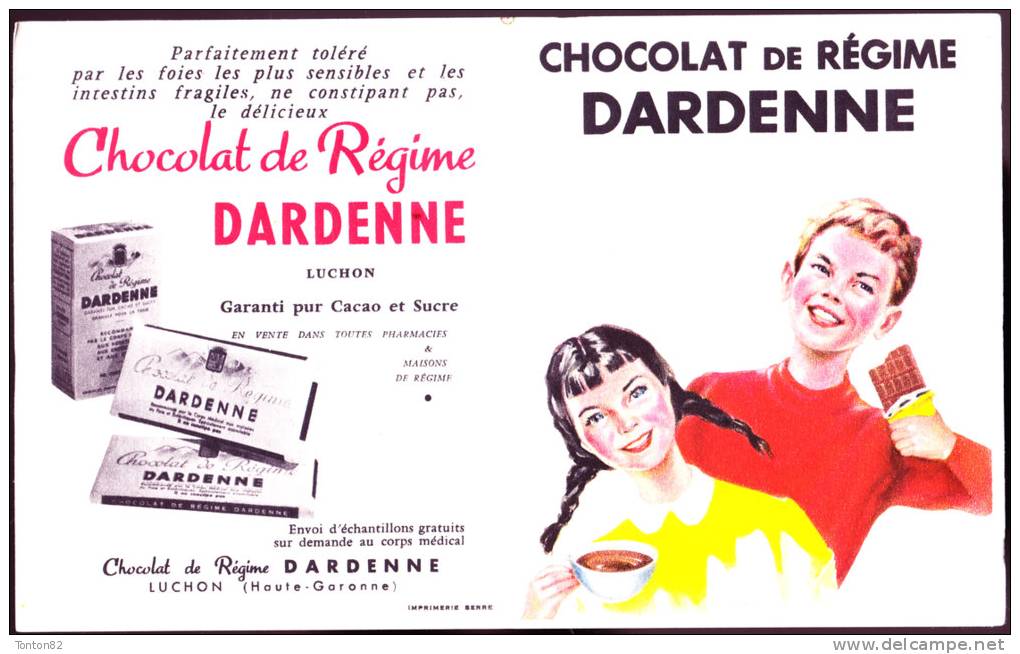 Buvard - Chocolat De Régime DARDENNE - Chocolat