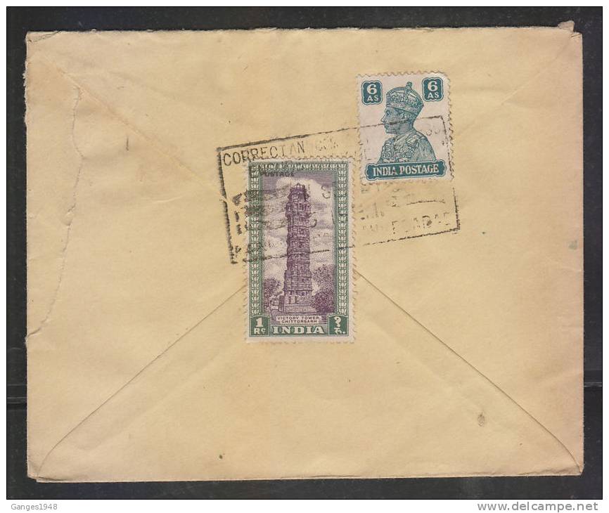 India 1951   2A  Postal Stationery Envelope To U.S.A. #  39859 - Covers