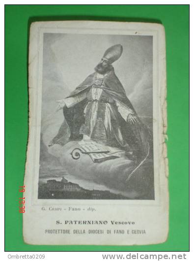 S.PATERNIANO Vescovo (G.Crespi) Patrono Di FANO E CERVIA - Santino Vecchio - Ravenna Scuola Tip.Salesiana - Images Religieuses