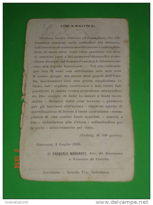 S.PATERNIANO Vescovo (G.Crespi) Patrono Di FANO E CERVIA - Santino Vecchio - Ravenna Scuola Tip.Salesiana - Images Religieuses