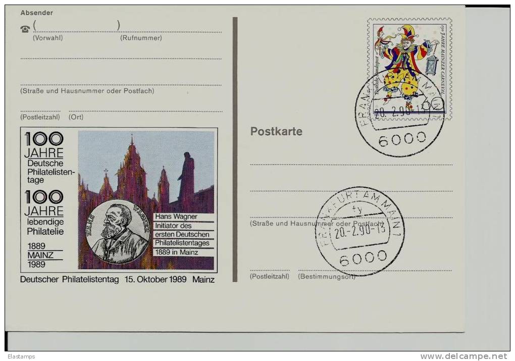 =DE GS 1990 SST - Postkarten - Gebraucht